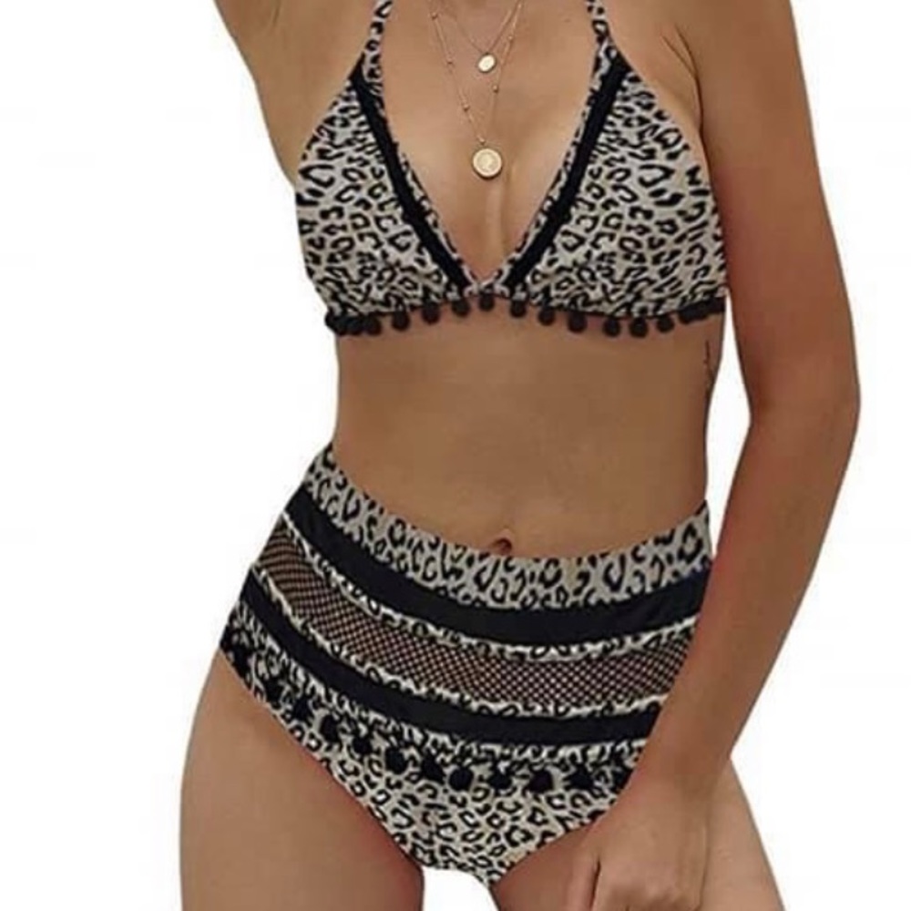 Leopard High Waisted Bikini